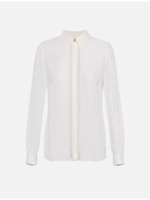 SHIRT WITH LETTERING BANDS ELISABETTA FRANCHI | CA05451E2360 avorio